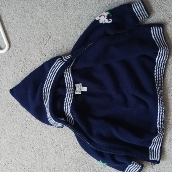 GHAZAL FOR SOLANAH HOODED HEAVY KNITTED ZIPPERED SWEATER - Picture 4 of 4